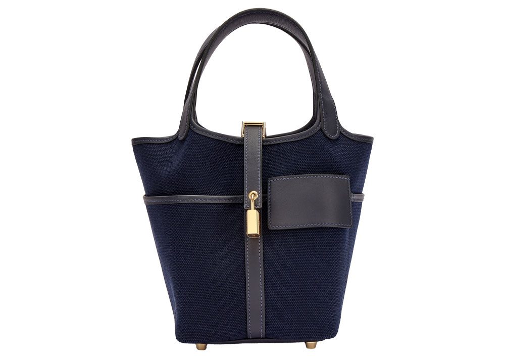 Heres Navy Blue Picotin Bag Heres Navy Blue Picotin Bag