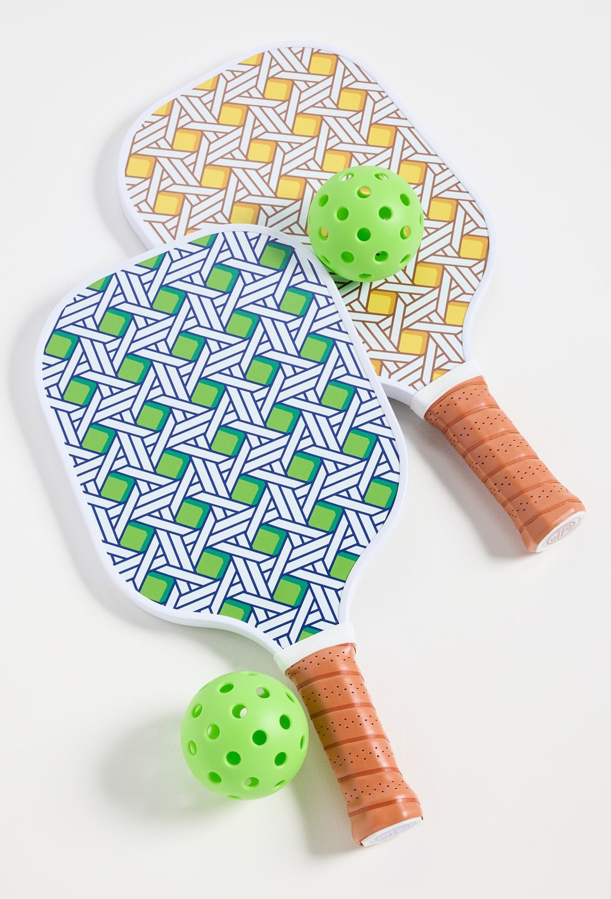 Jonathan Adler Basketweave Pickleball Set Jonathan Adler Basketweave Pickleball Set