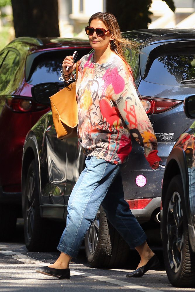 Katie Holmes Khaite Amelia Tote 1