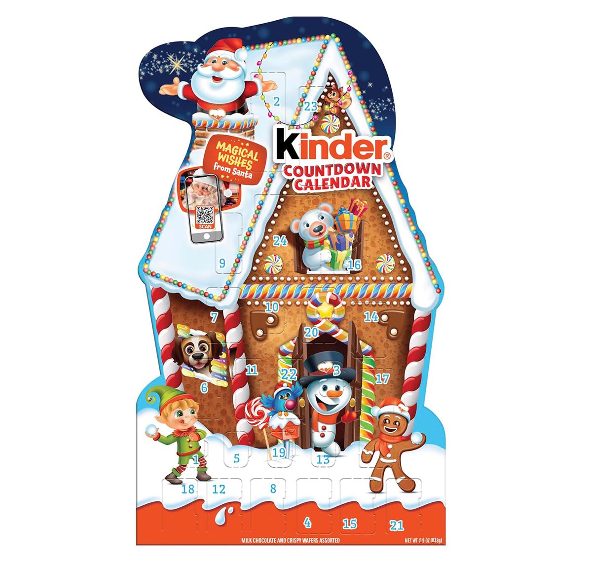 Kinder Joy Holiday 2023 Advent Calendar 24 Individually Wrapped Pieces Chocolatey Candy 7.1 Oz Kinder Joy Holiday 2023 Advent Calendar 24 Individually Wrapped Pieces Chocolatey Candy 7.1 Oz