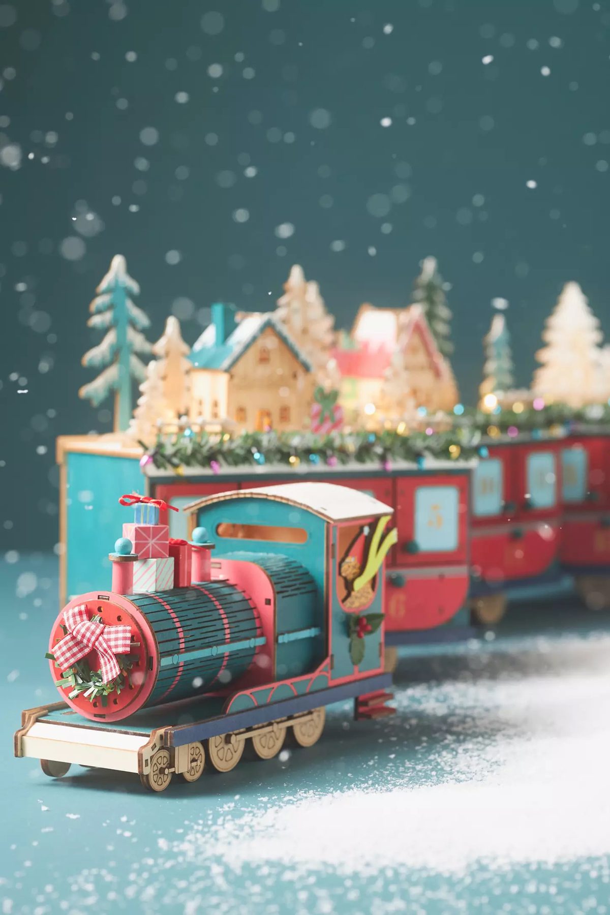 Light Up Wooden Train Advent Calendar Light Up Wooden Train Advent Calendar