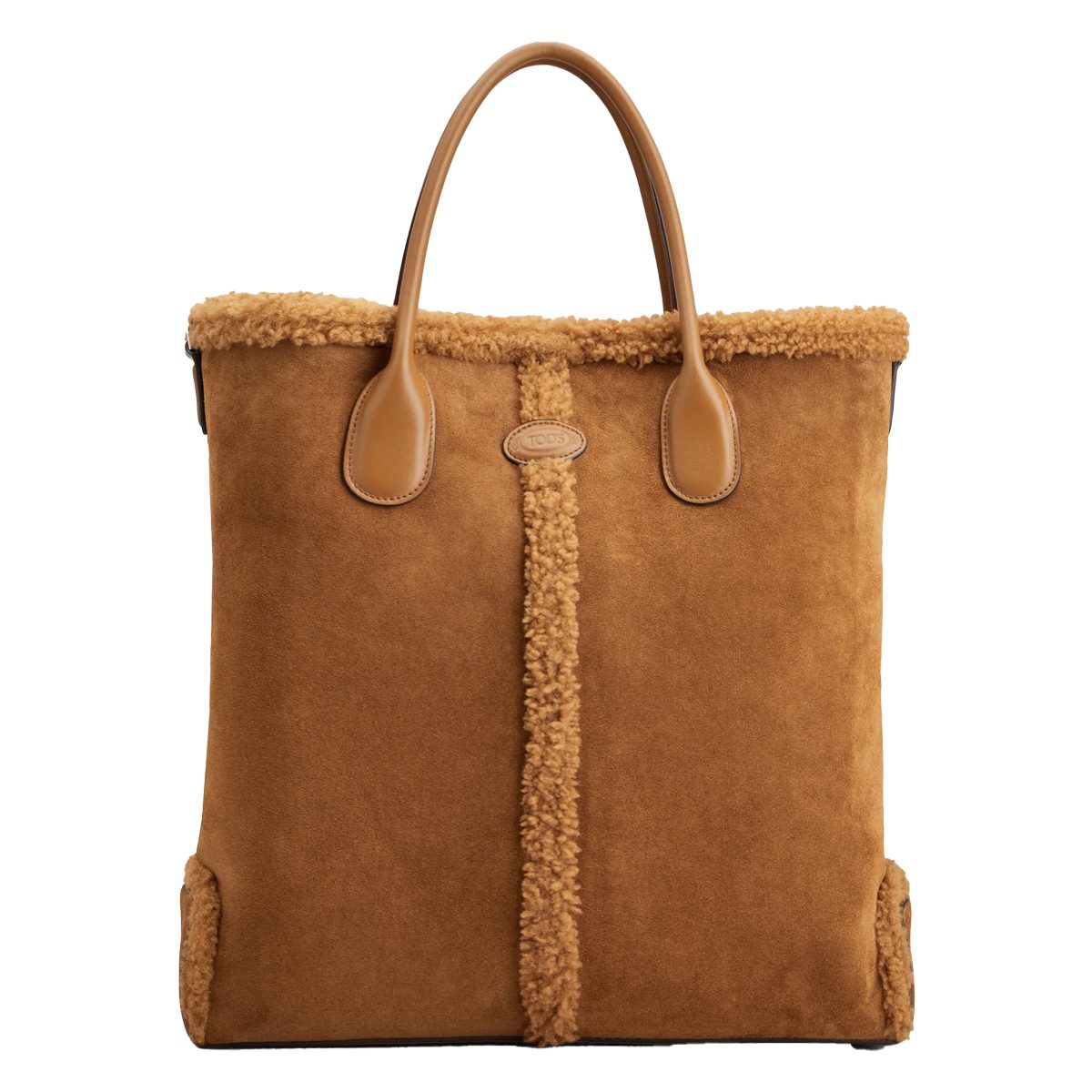 Tod s Di Bag Tote in Suede and Shearling Medium