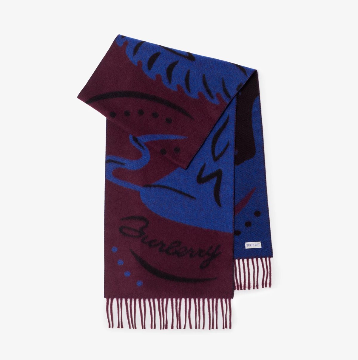 burberry Mirrored Horse Cashmere Scarf burberry Mirrored Horse Cashmere Scarf