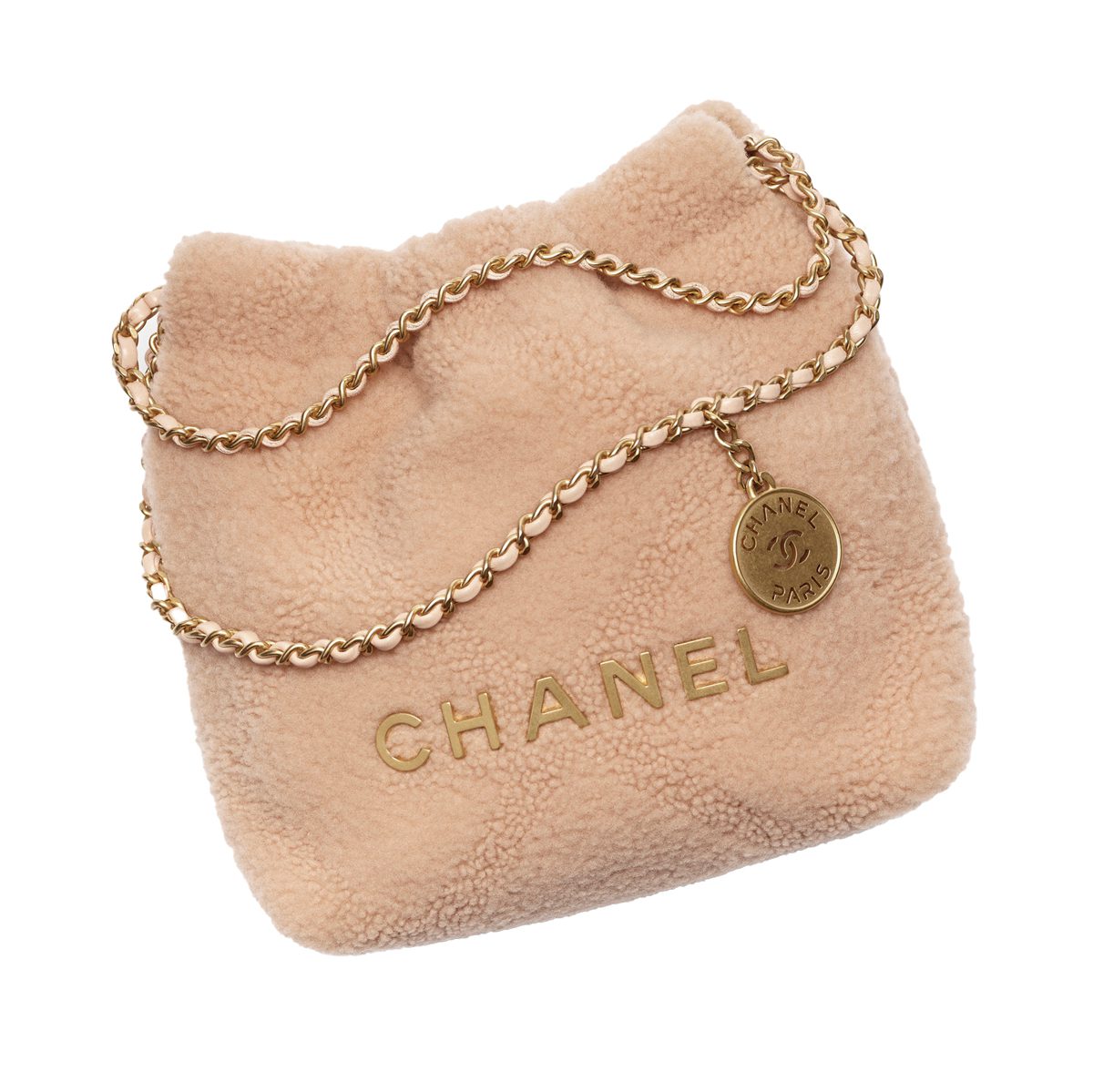 chanel chanel 22 bag in light pink shearling and metal as3980 b18299 nzzg1 HD chanel chanel 22 bag in light pink shearling and metal as3980 b18299 nzzg1 HD