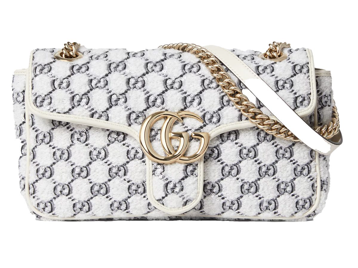 gucci GG Marmont small shoulder bag tweed