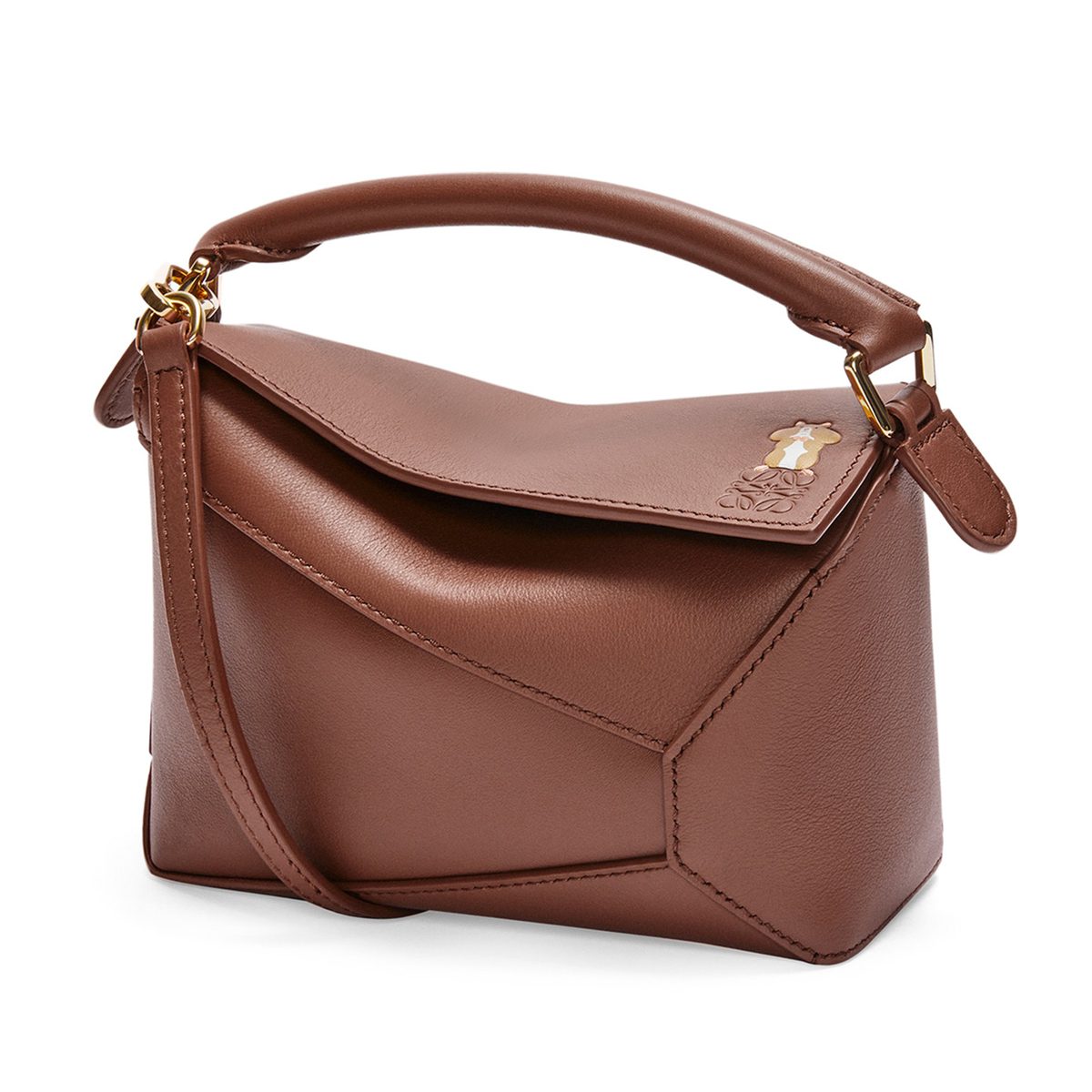 loewe Hamster mini Puzzle bag in nappa calfskin