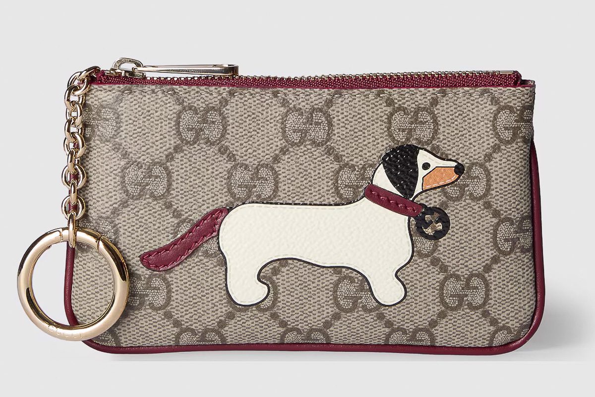 20241203 Gucci GG key case with dog detail 20241203 Gucci GG key case with dog detail