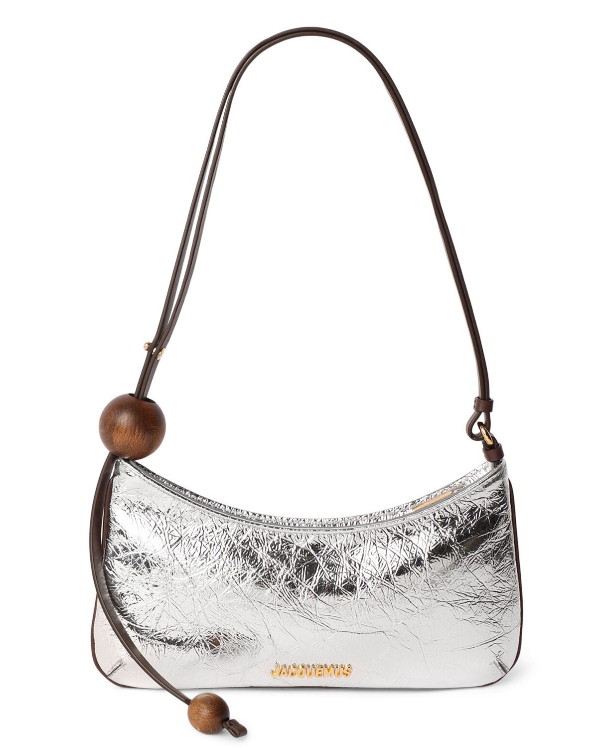 Jacquemus Le Bisou Perle crinkled leather bag