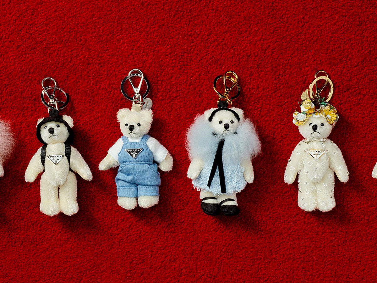 Prada Teddy Bear Bag Charms