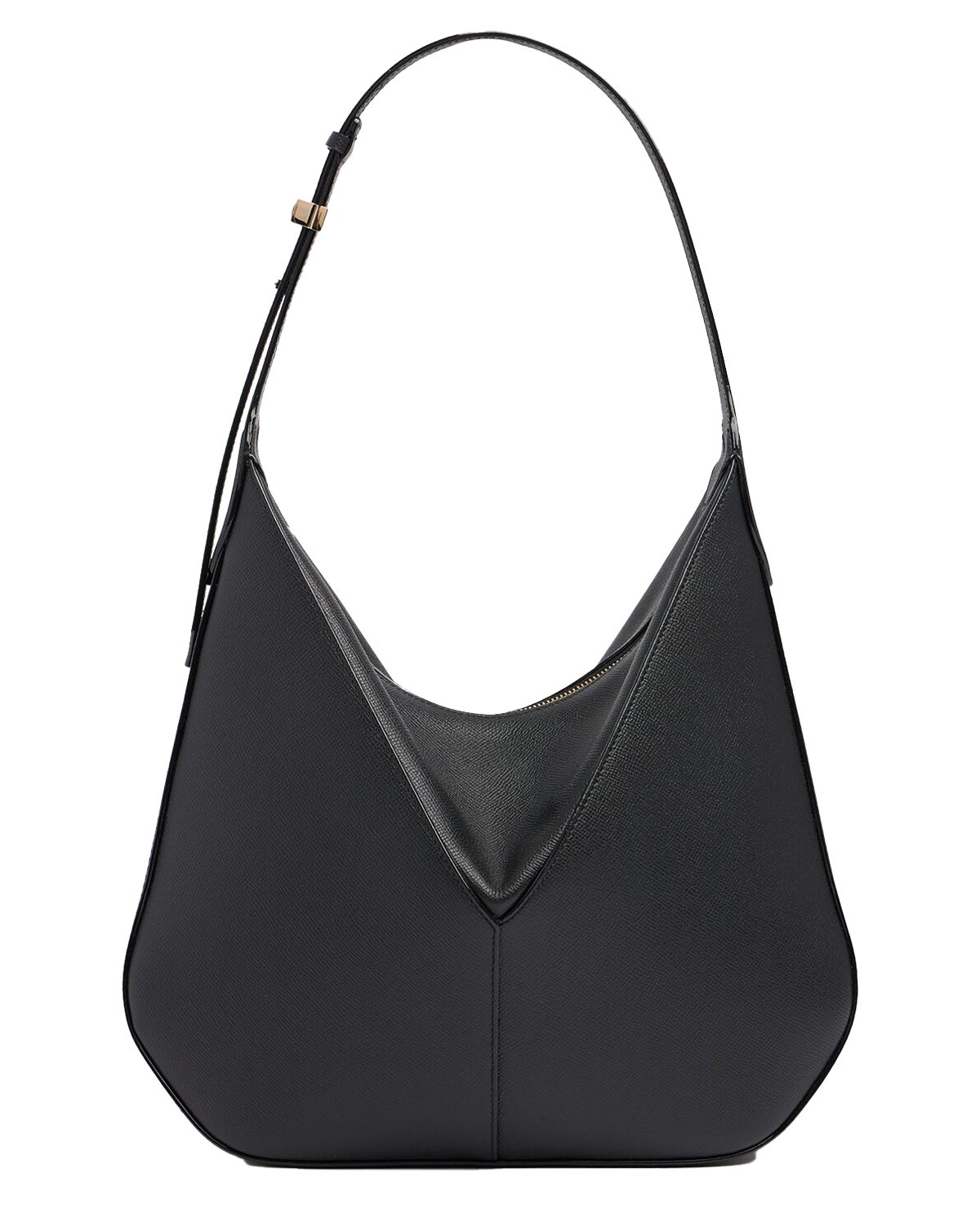 Valextra Small Vivi leather hobo bag