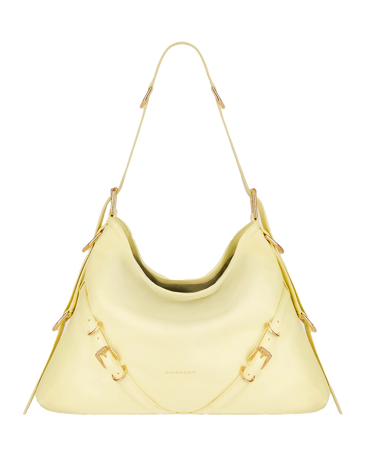 givenchy Voyou Medium Shoulder Bag in Tumbled Leather
