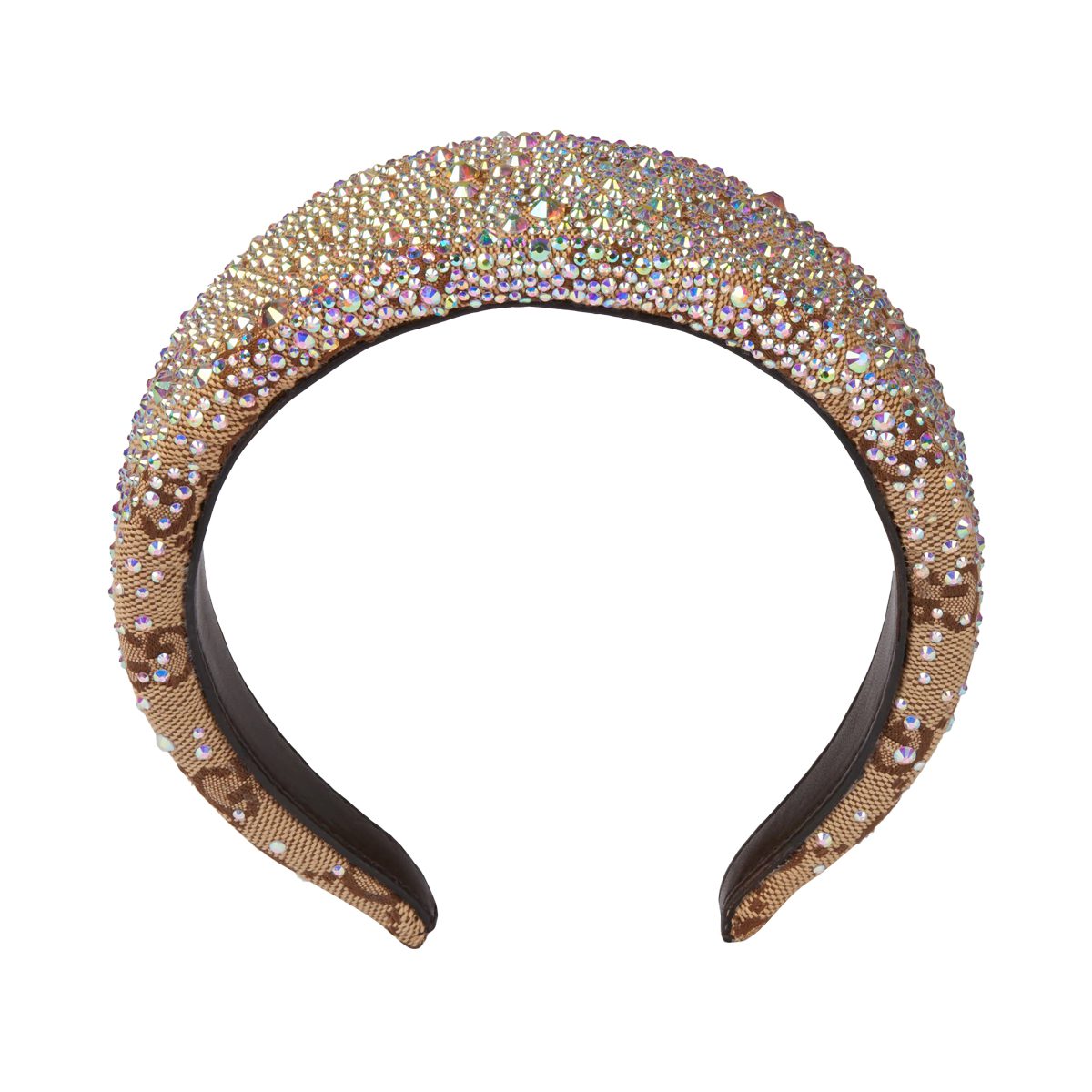 gucci GG canvas hairband with crystals