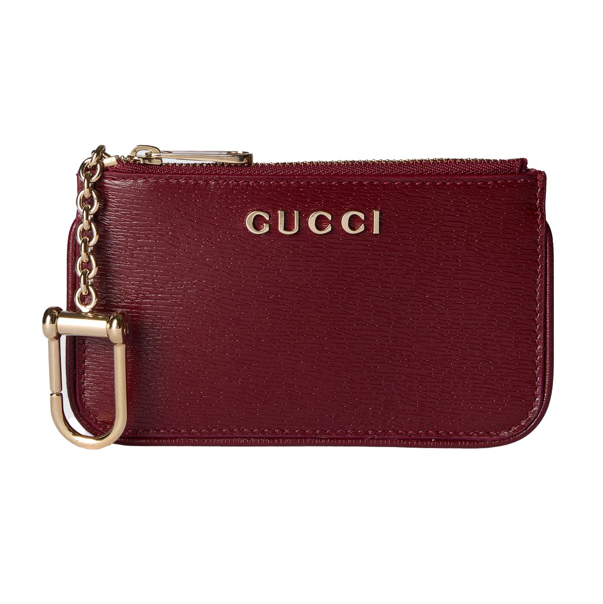 gucci Zip key case with Gucci script