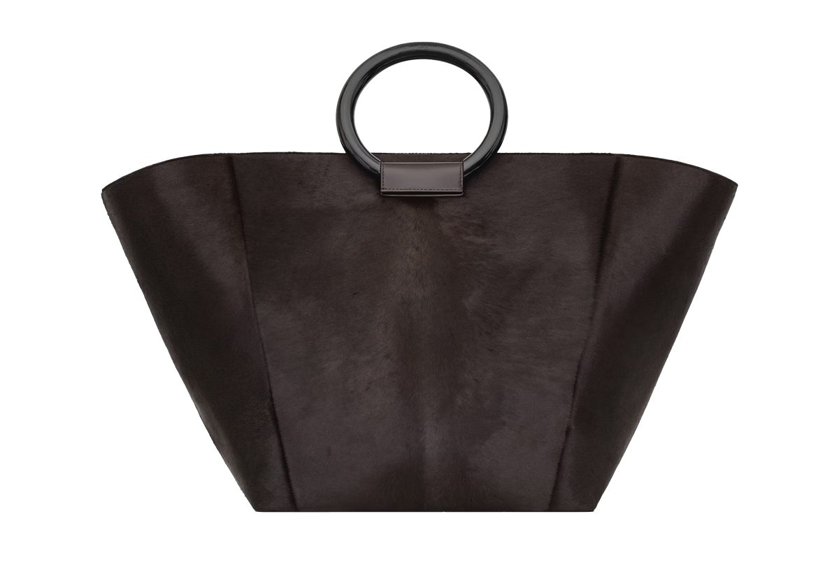 saint laurent Maxi tote in pony hair leather