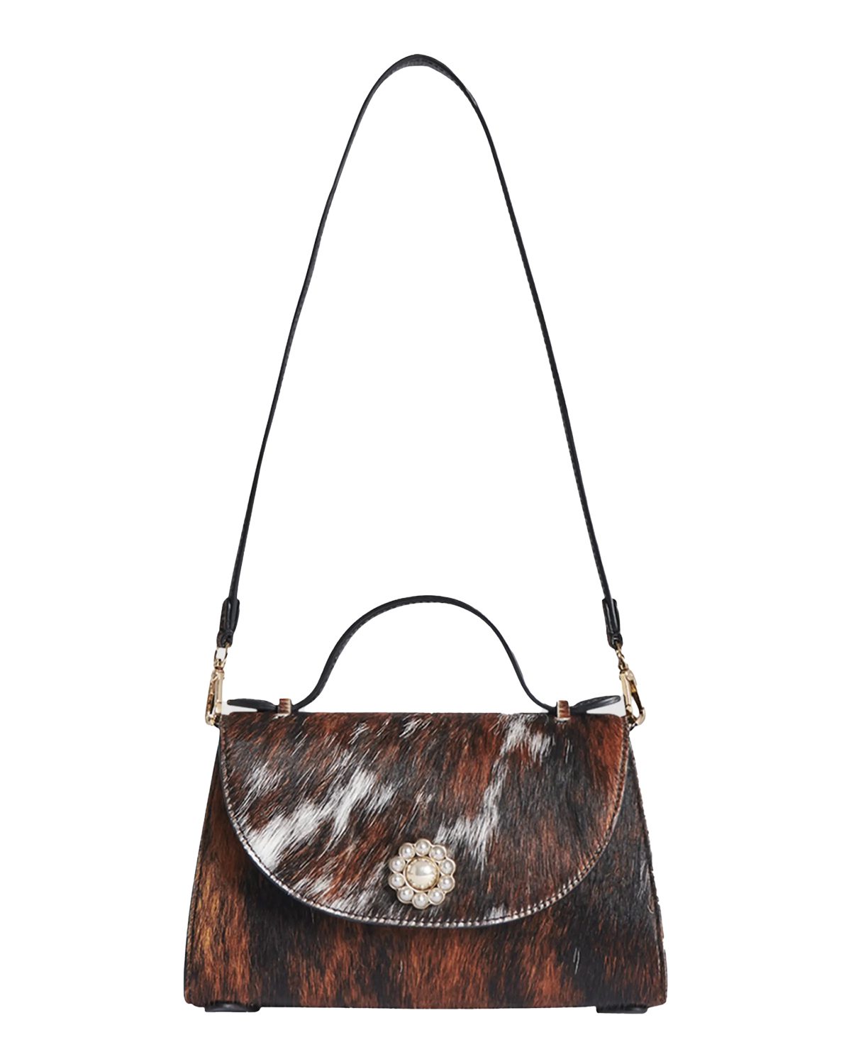 simone rocha Valentine Calf Hair Pochette Crossbody Bag
