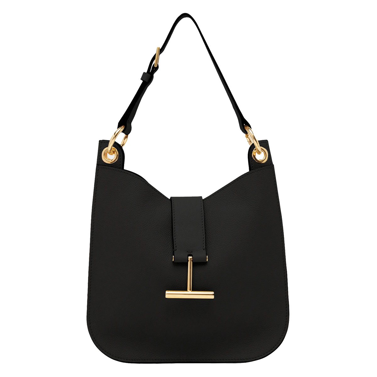 tom ford Tara Small Hobo Crossbody in Grained Leather