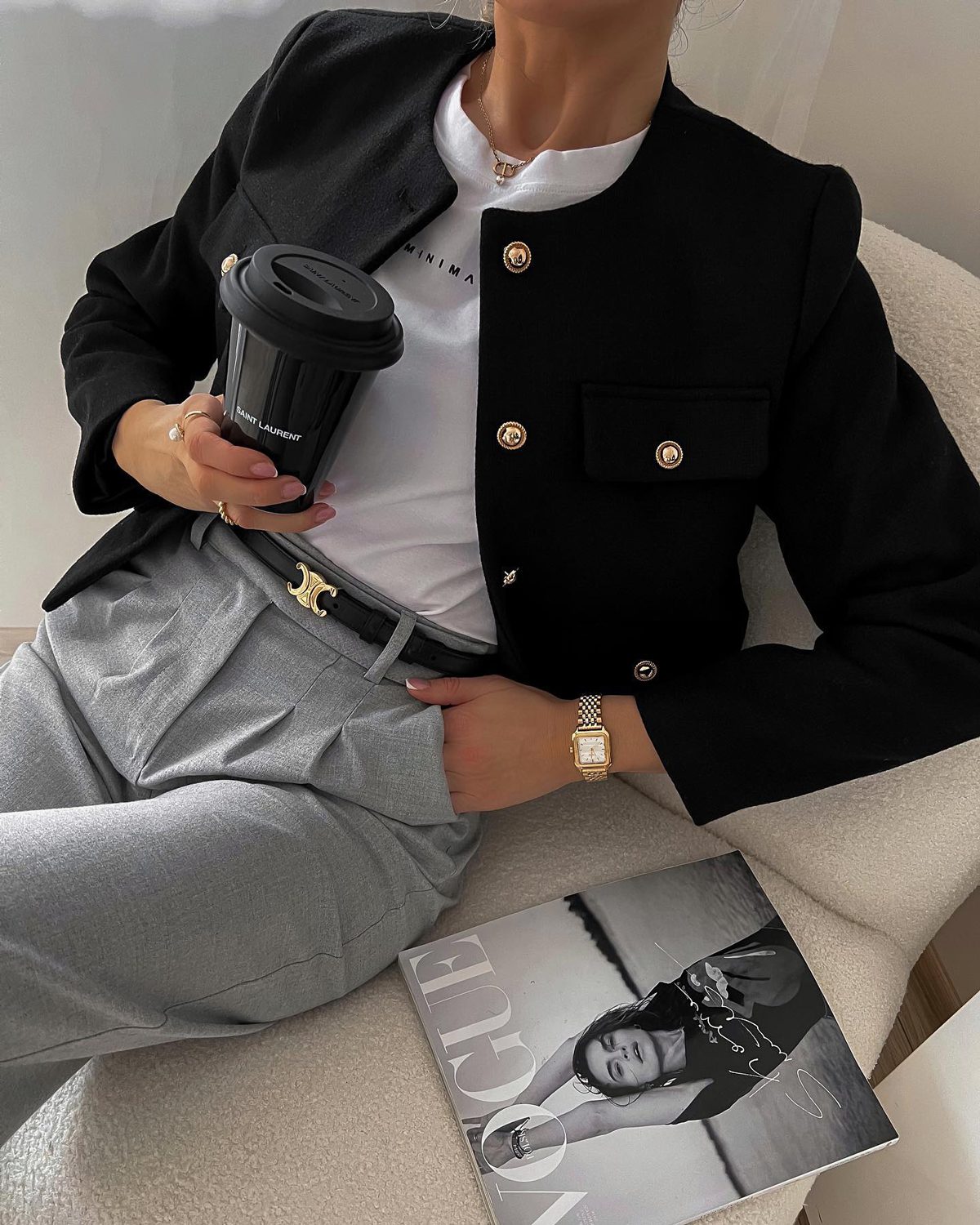 Celine Elegant Belt Black