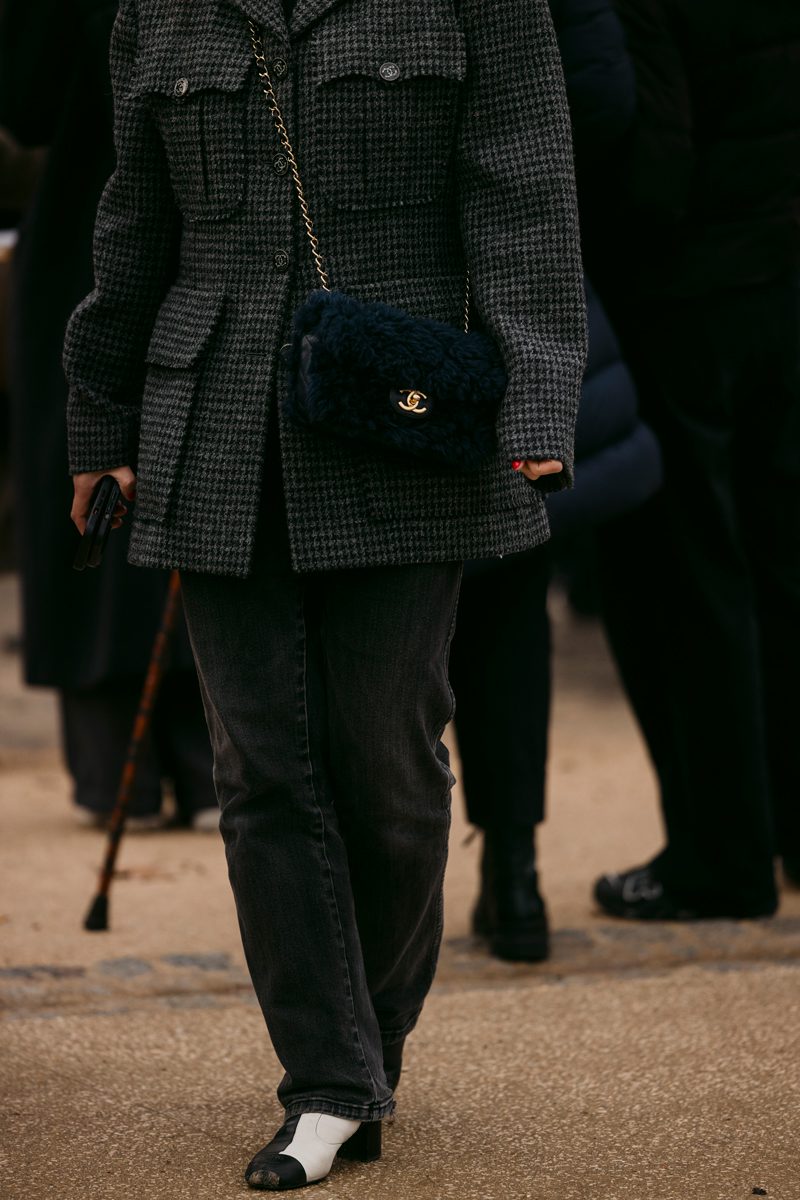 Chanel Fur Flap Bag