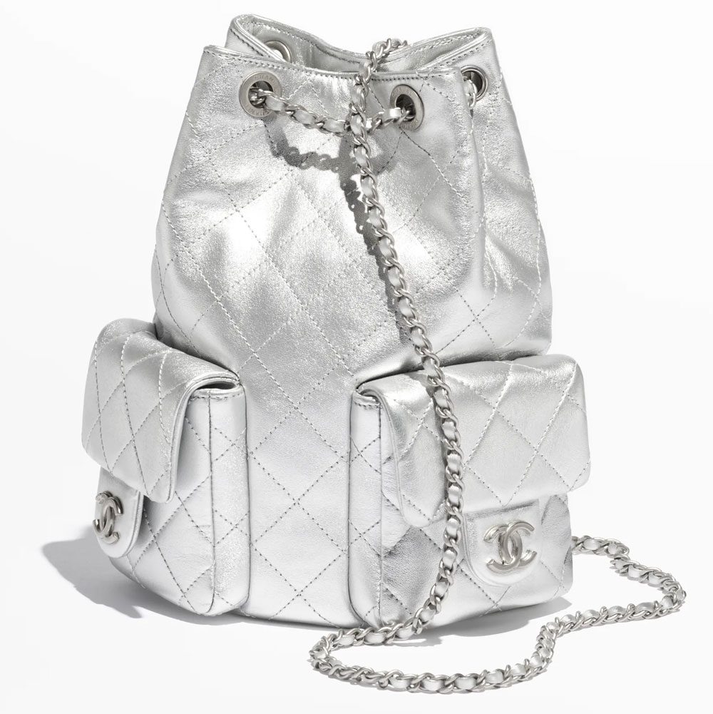 Chanel Metallic Backpack