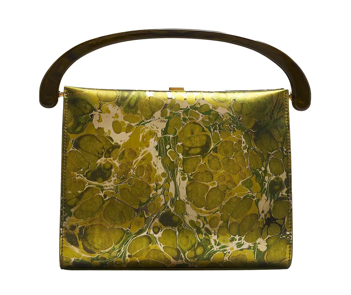 Dries Van Noten Crisp Printed Top Handle Bag Dries Van Noten Crisp Printed Top Handle Bag