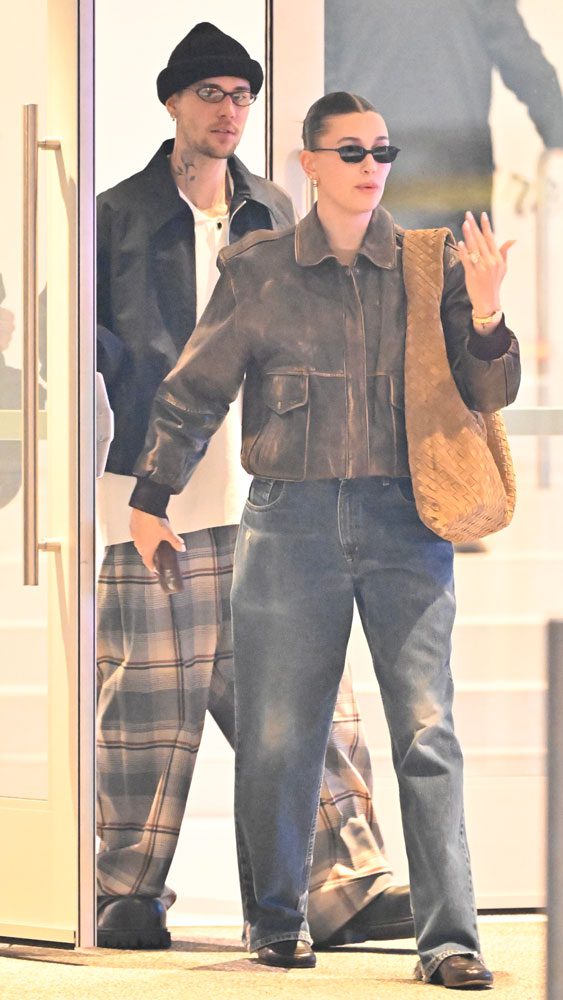 Hailey Bieber Bottega Veneta Hop Bag