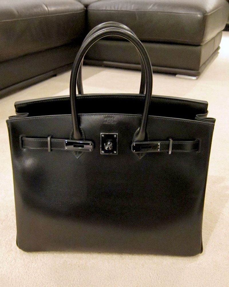 Hermes 30cm SO Black Boxcalf Birkin