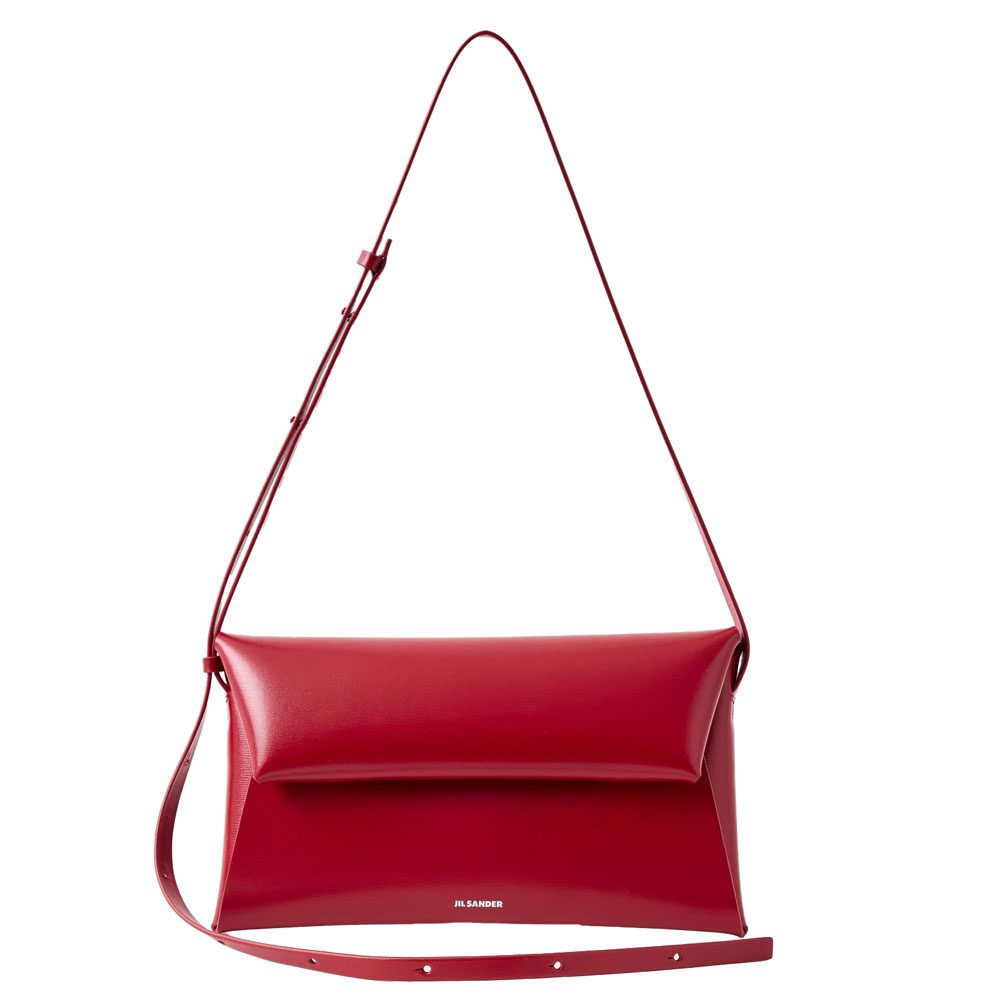 Jil Sander Red Shoulder Bag