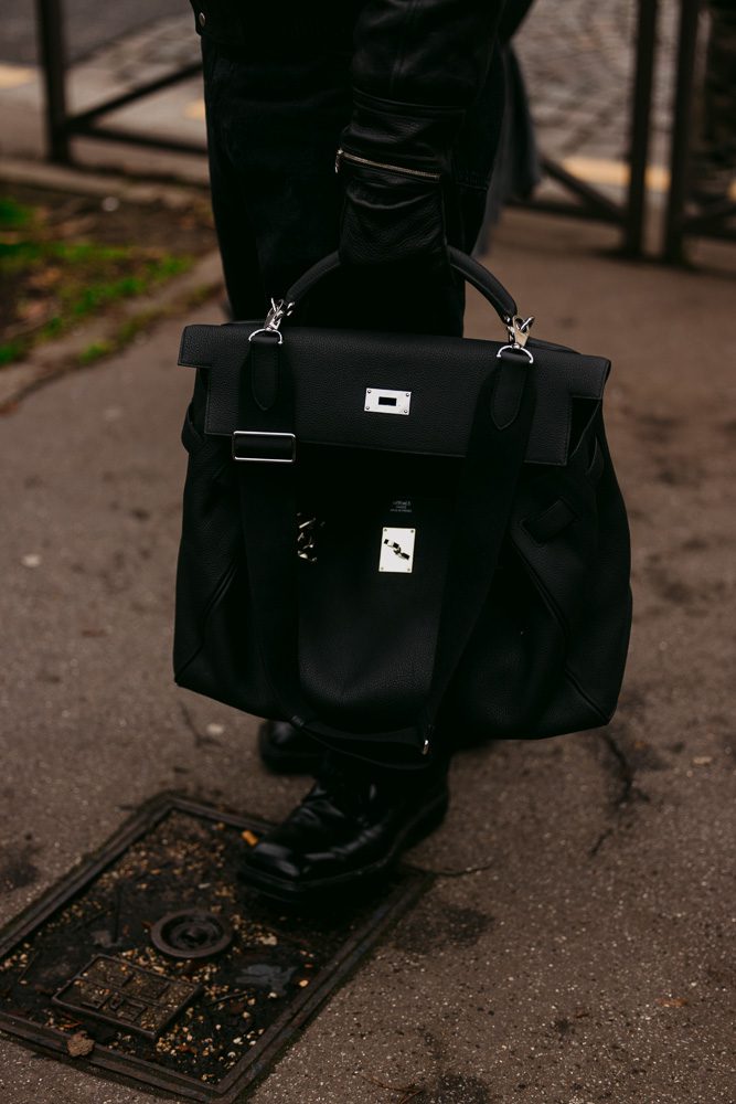 Paris Fashion Week Men s Fall 2025 Street Style Bags 15