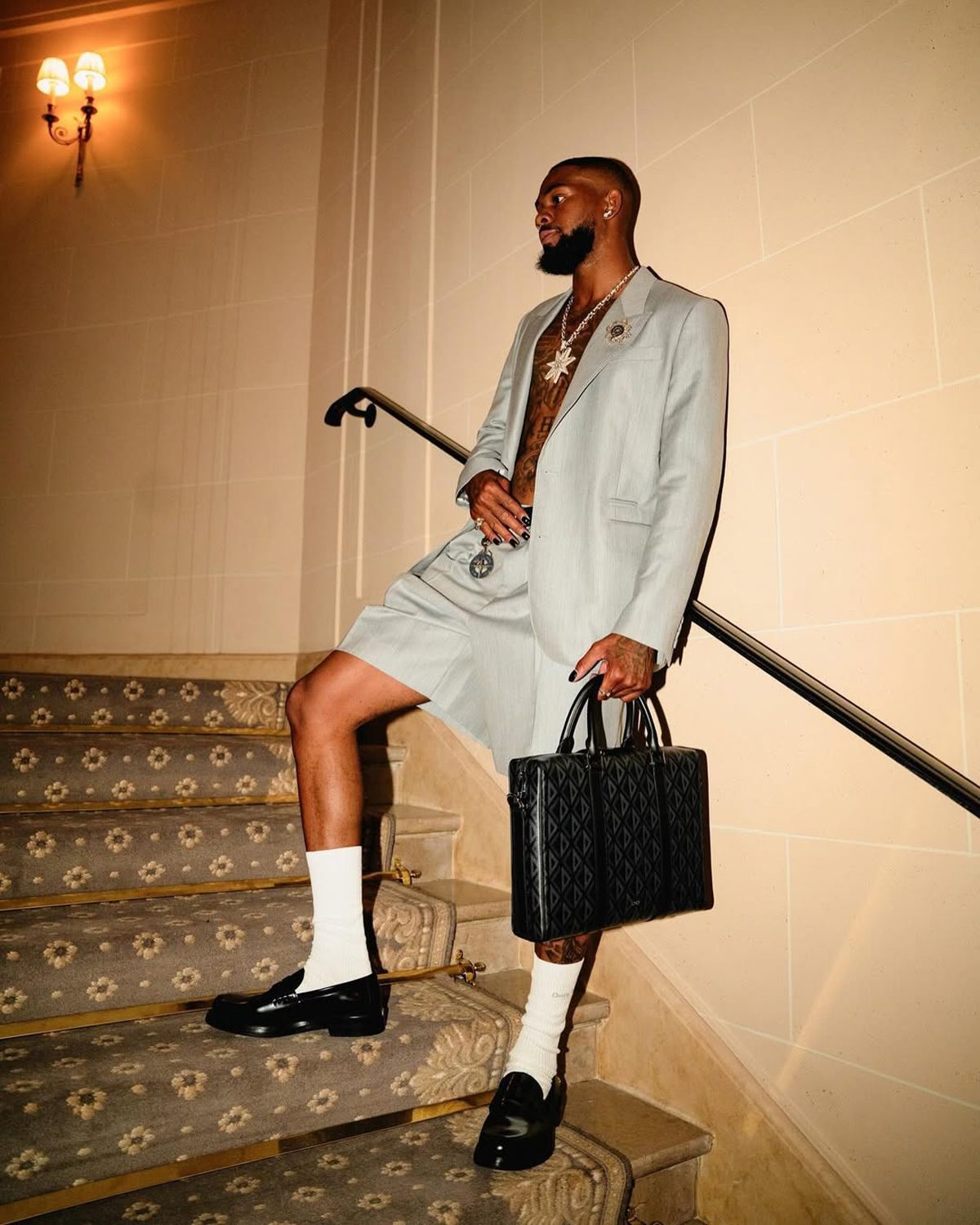 Rashod Bateman Dior Zipped Briefcase