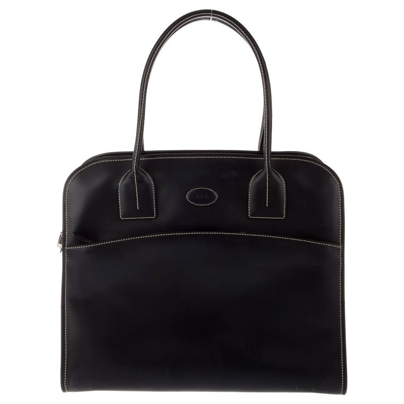 Tod s Black Top Handle Bag