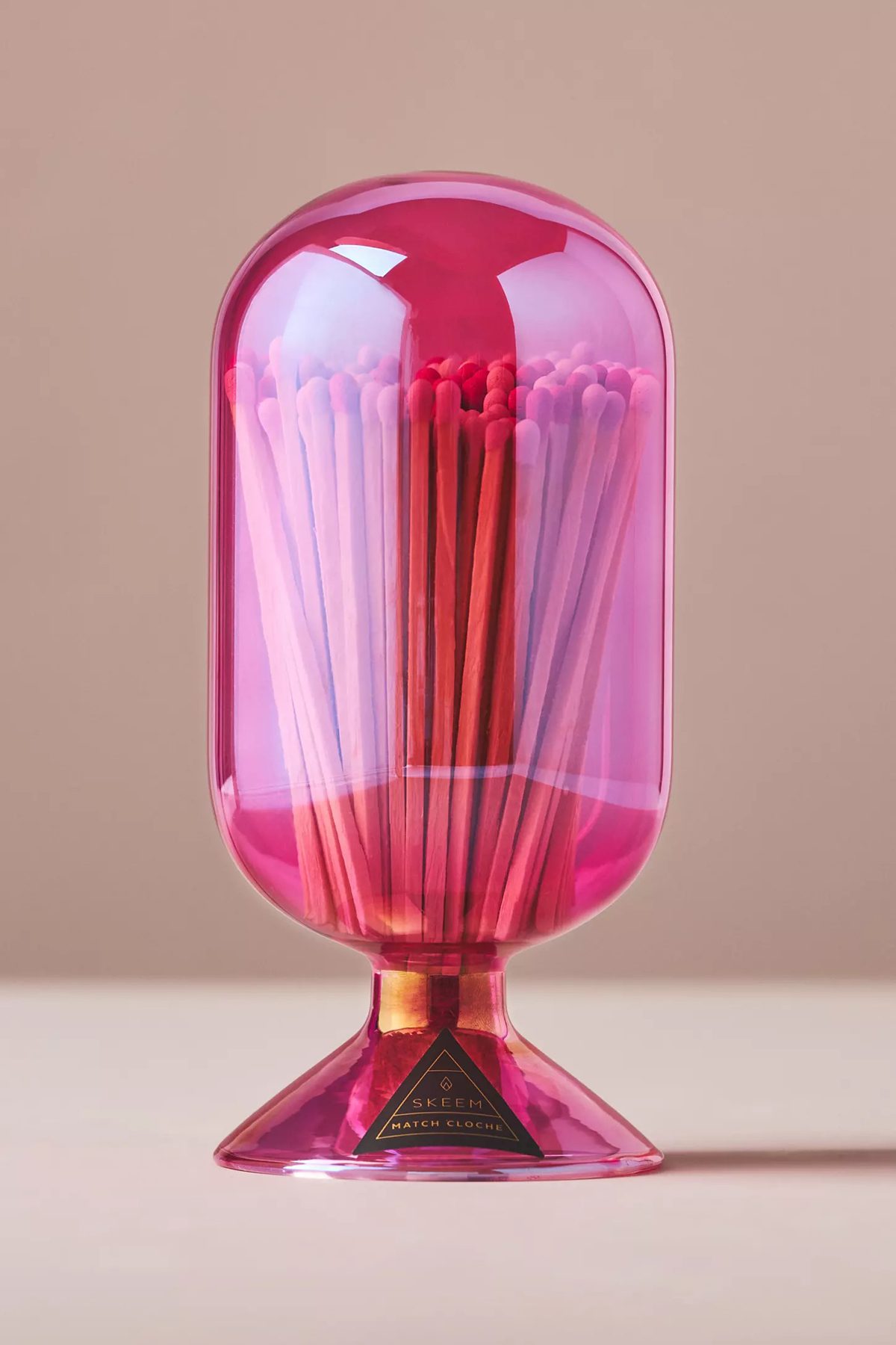 anthropologie Skeem Iridescent Glass Match Cloche