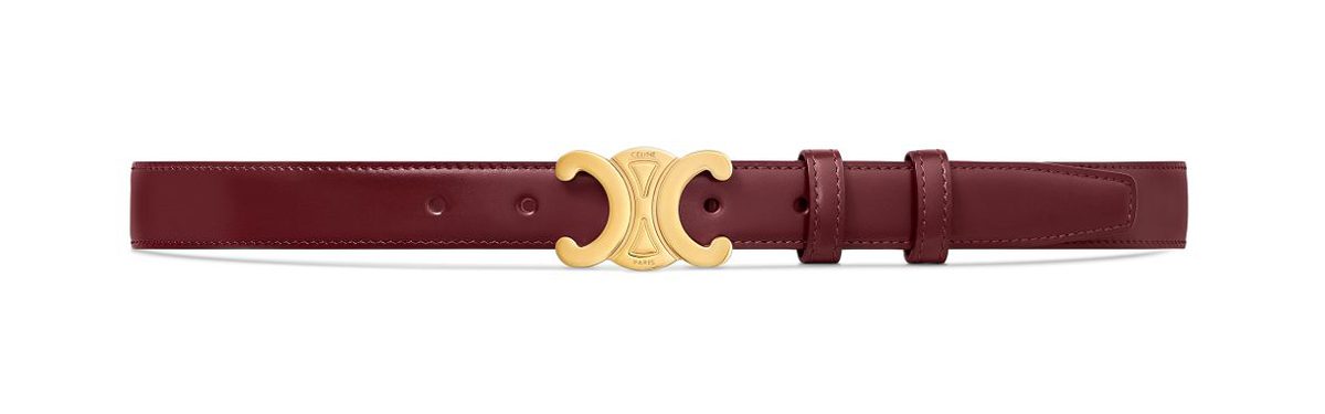 celine Elegant belt in light burgundy 2