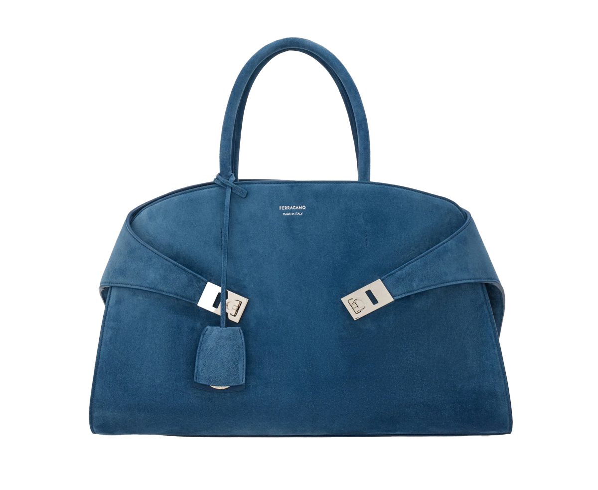 ferragamo Hug handbag L teal blue