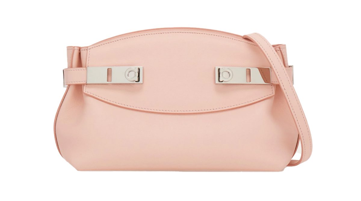 ferragamo Hug soft crossbody bag XS nylund pink