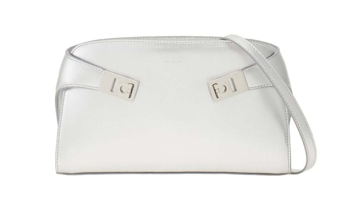 ferragamo Metallic Hug mini crossbody bag
