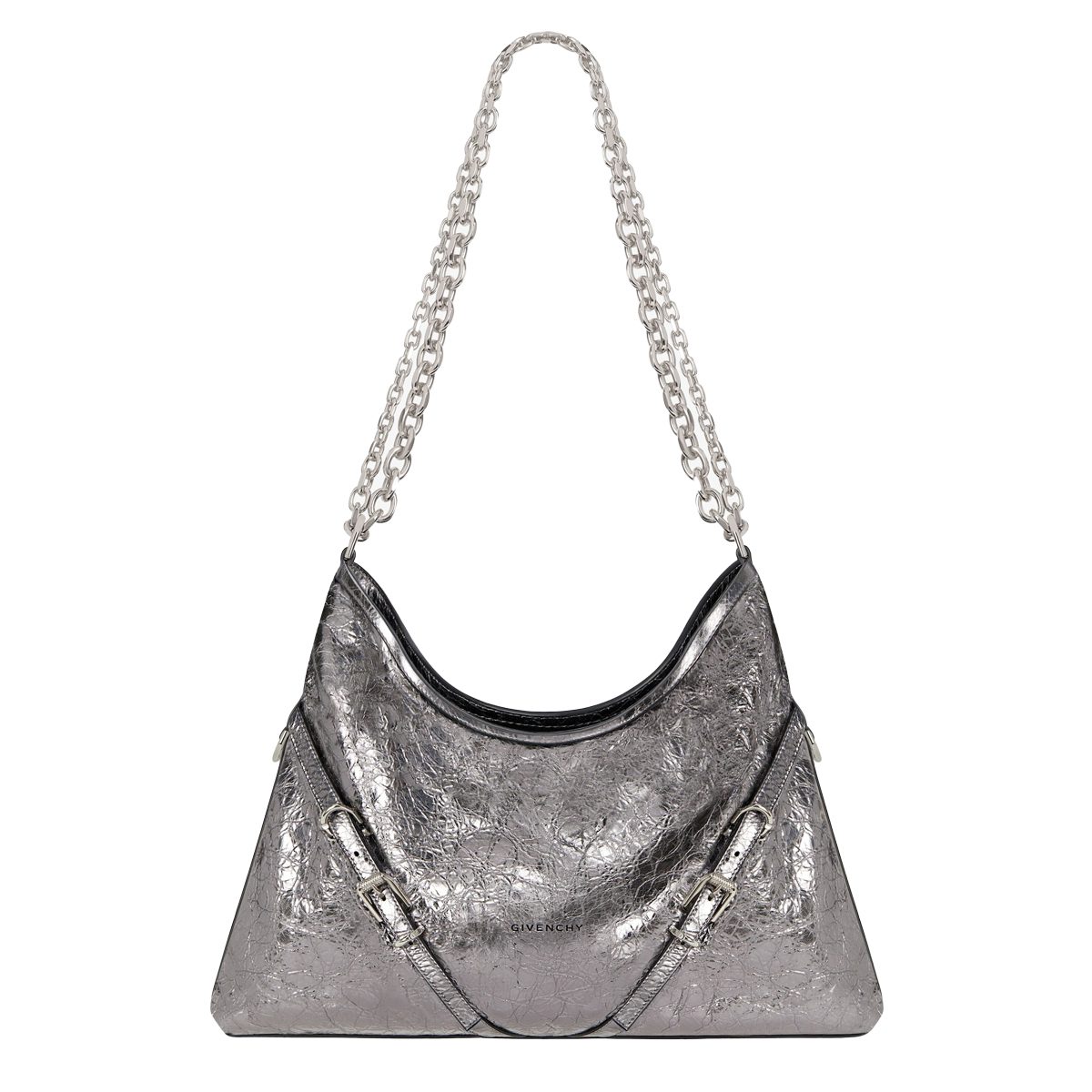 givenchy Medium Voyou Chain bag in laminated leather givenchy Medium Voyou Chain bag in laminated leather