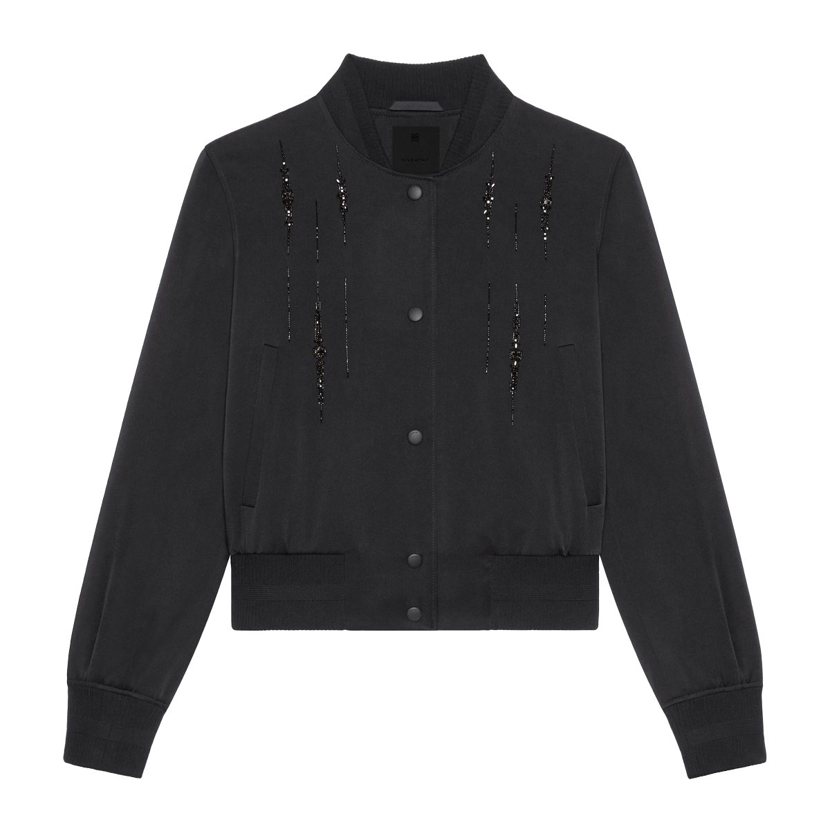 givenchy Varsity jacket in satin with crystals givenchy Varsity jacket in satin with crystals