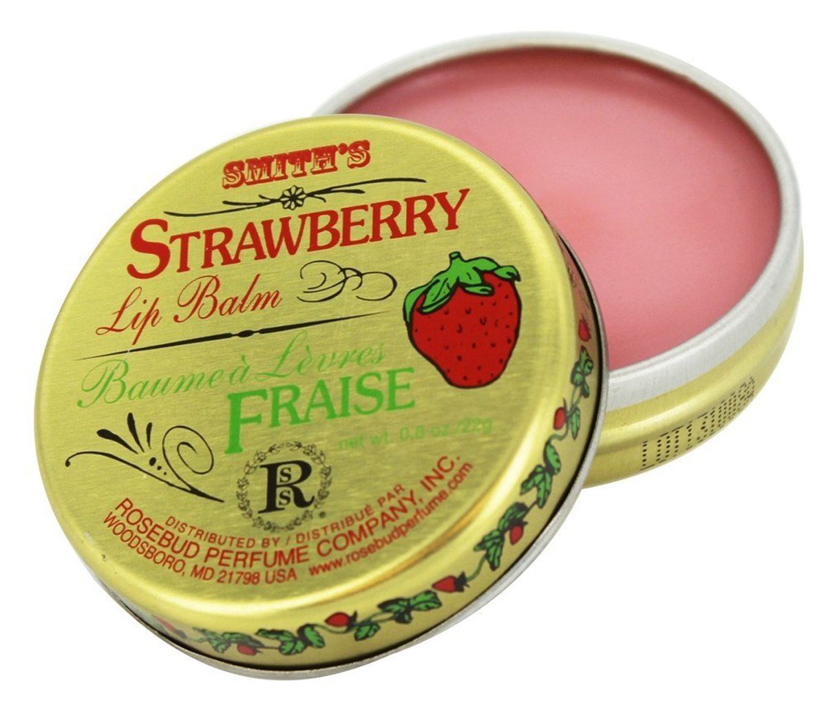 rosebud perfume co strawberry lip balm