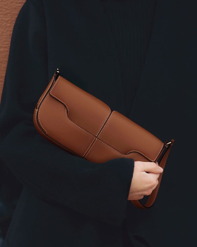Polene Cognac Osmo travel Bag