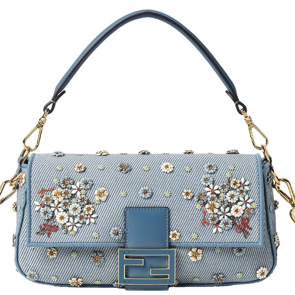 Fendi Floral Beaded Baguette Fendi Floral Beaded Baguette