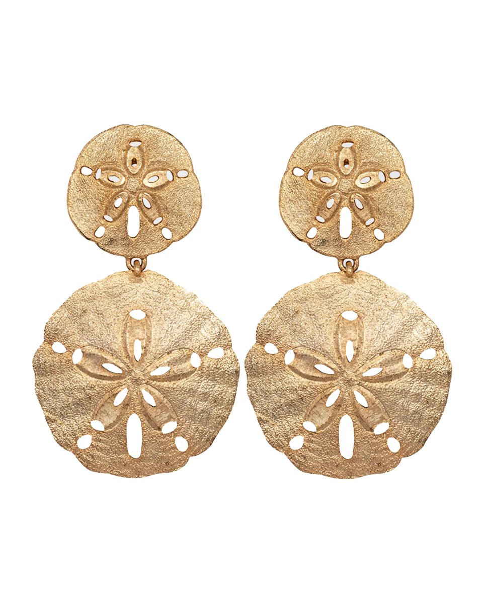 Jennifer Behr Tarni Sand Dollar Earrings