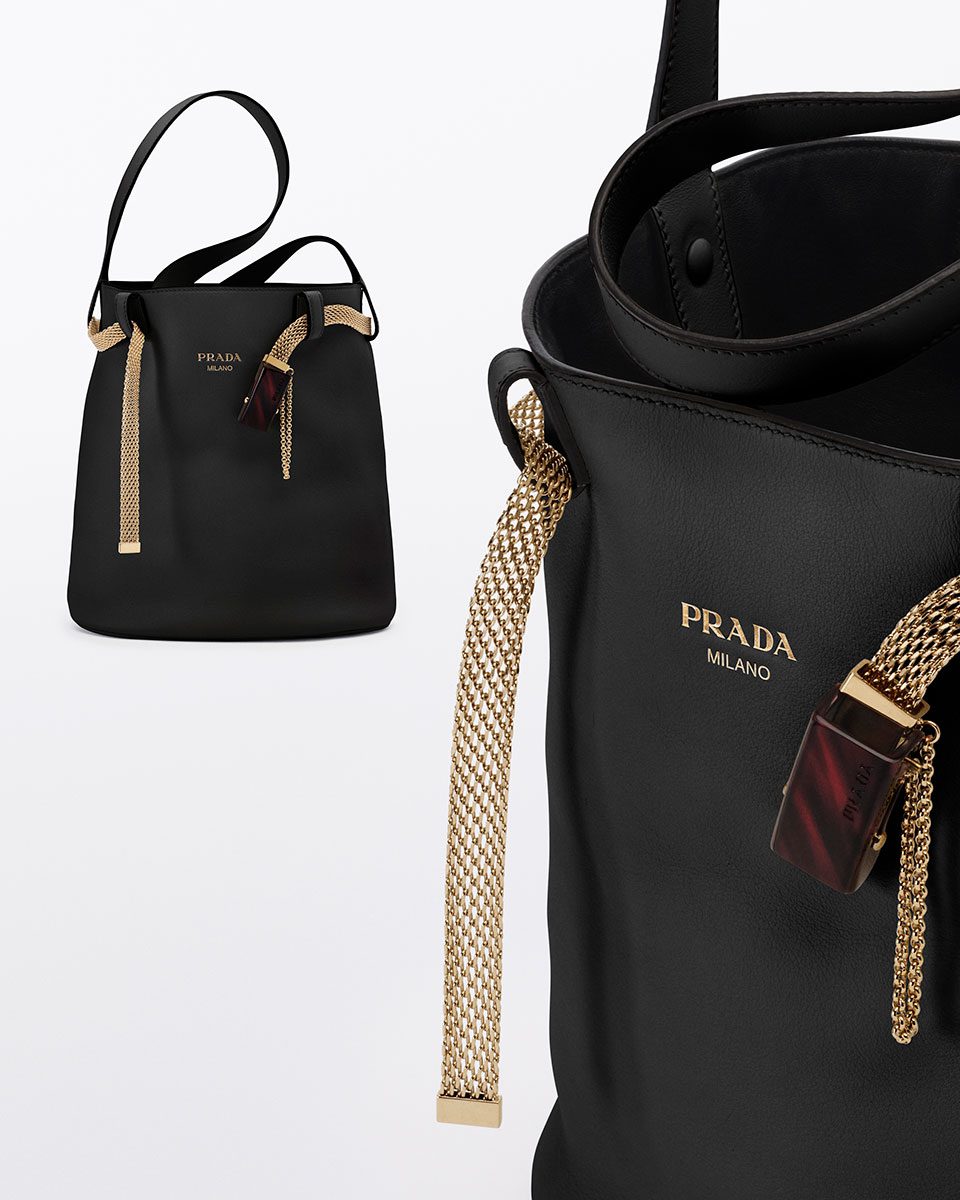 Prada Buckle Bucket in Black Prada Buckle Bucket in Black