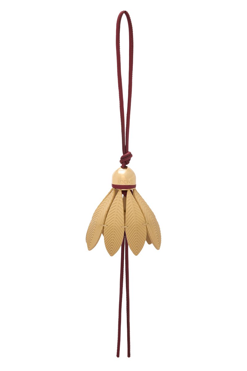 loewe Badminton charm in calfskin