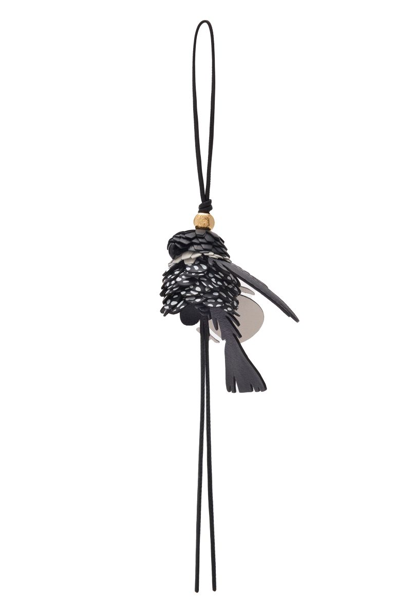 loewe Bird charm in classic calfskin 1