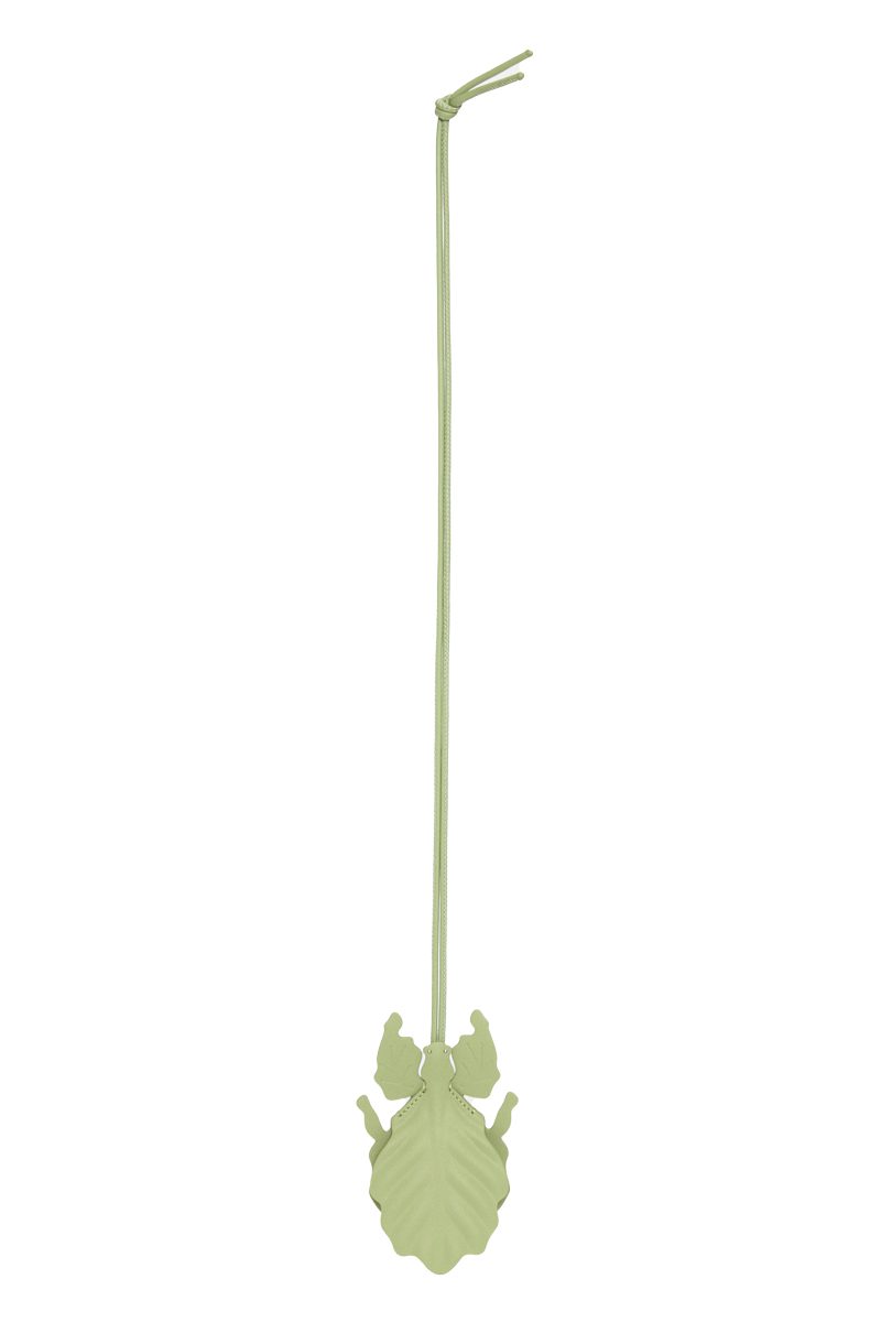 loewe Leaf insect keyfob charm in classic calfskin