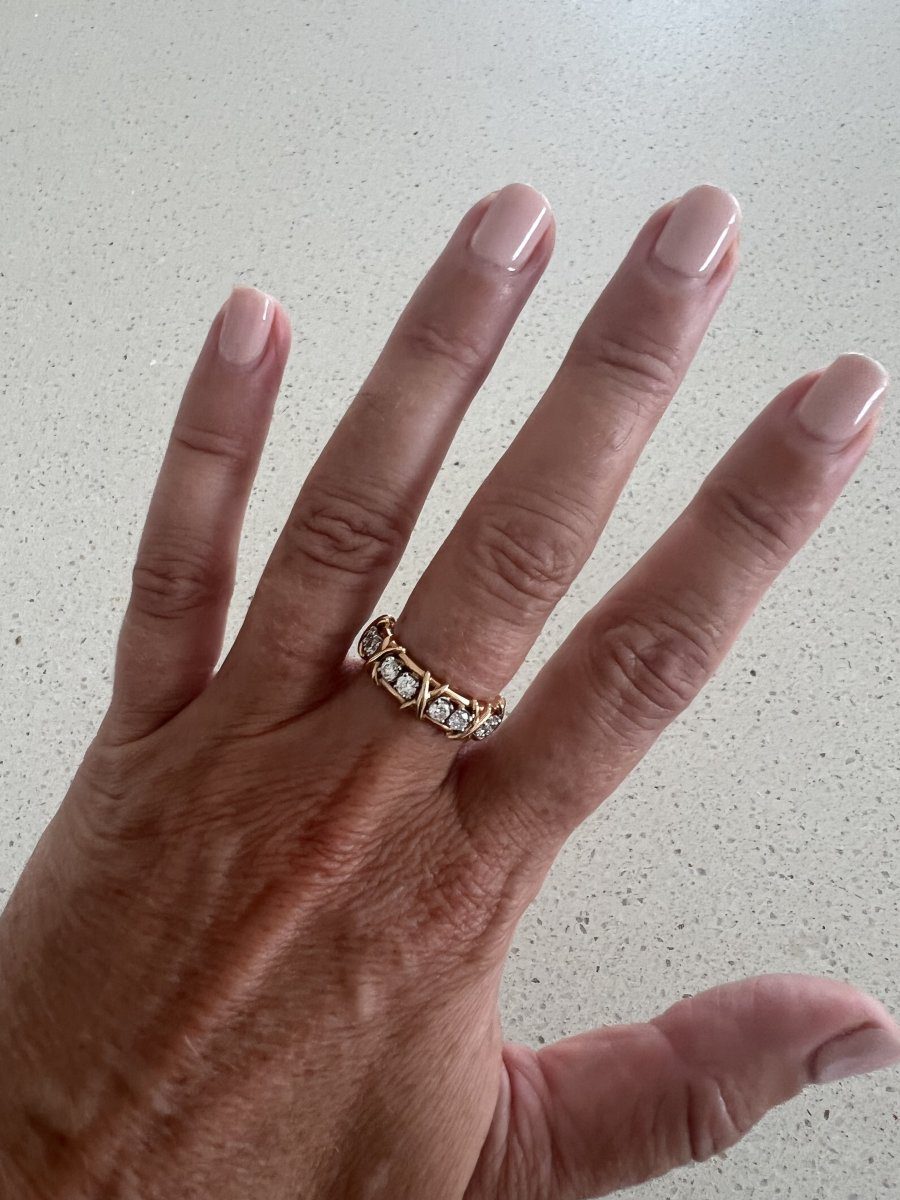 tiffany Schlumberger 16 stone ring in rose gold tiffany Schlumberger 16 stone ring in rose gold