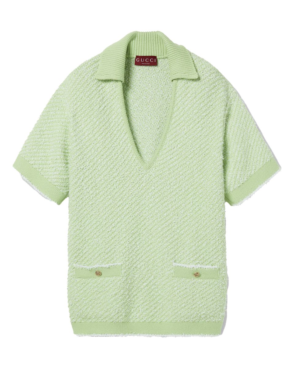 Gucci Cotton blend polo top Gucci Cotton blend polo top