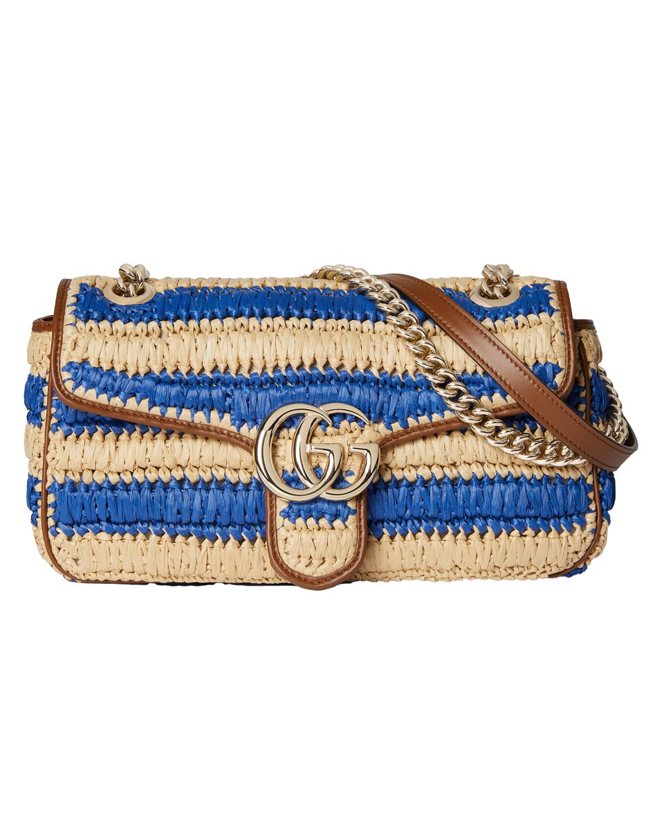 Gucci GG Marmont woven medium shoulder bag