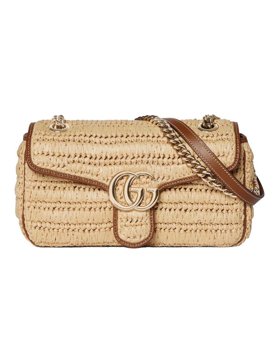 Gucci GG Marmont woven medium shoulder bag