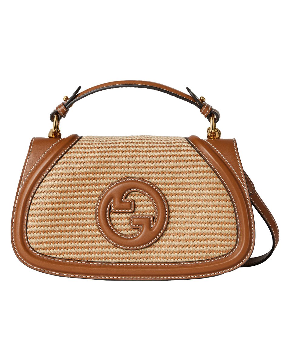 Gucci Gucci Blondie woven medium top handle bag